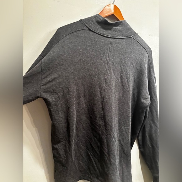 Athleta Charcoal Gray Sweatshirt medium cozy neutral basic fall minimalist - Picture 6 of 12